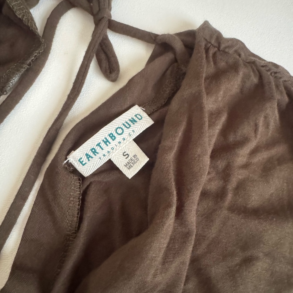 Earthbound Dark Green Women's Top - Picture 2 of 3